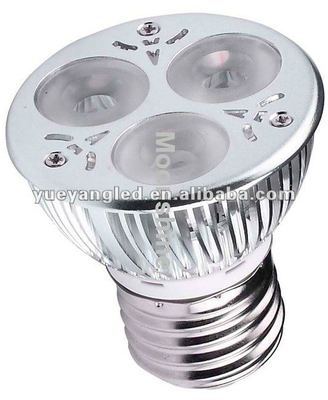 3x1w LED電球の特徴とe27口金を採用したその他照明器具の互換性について