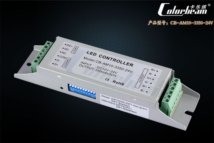 【厂家直供 三路恒流DMX512调光器 LED驱动器 RGB全彩控制器】价格,厂家,图片,灯控制器,广州铭家照明器具-